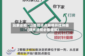 玩家必知“山西扣点点麻将开挂神器”(曝光透视必备猫腻)