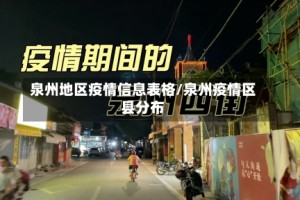 泉州地区疫情信息表格/泉州疫情区县分布