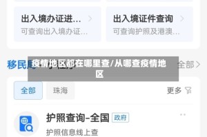 疫情地区都在哪里查/从哪查疫情地区