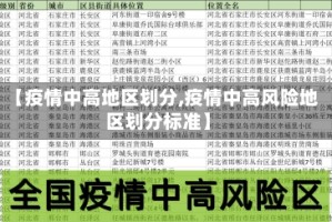 【疫情中高地区划分,疫情中高风险地区划分标准】