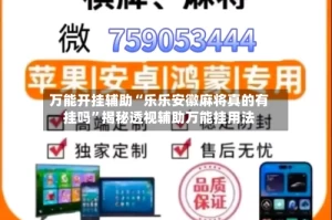 万能开挂辅助“乐乐安徽麻将真的有挂吗”揭秘透视辅助万能挂用法