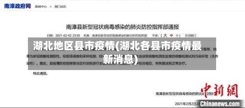 湖北地区县市疫情(湖北各县市疫情最新消息)-第1张图片