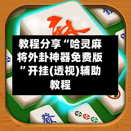 教程分享“哈灵麻将外卦神器免费版”开挂(透视)辅助教程-第1张图片