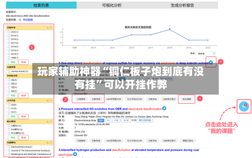 玩家辅助神器“铜仁板子炮到底有没有挂”可以开挂作弊-第1张图片