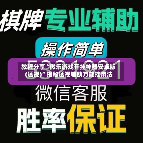 教程分享“微乐游戏开挂神器安卓版(透视)”揭秘透视辅助万能挂用法-第3张图片