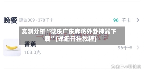 实测分析“微乐广东麻将外卦神器下载	”(详细开挂教程)-第1张图片