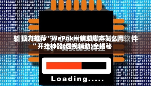 强力推荐“WePoker辅助脚本怎么用”开挂神器{透视辅助}全揭秘-第2张图片