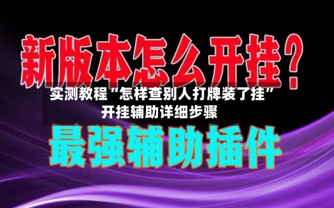 实测教程“怎样查别人打牌装了挂”开挂辅助详细步骤-第1张图片