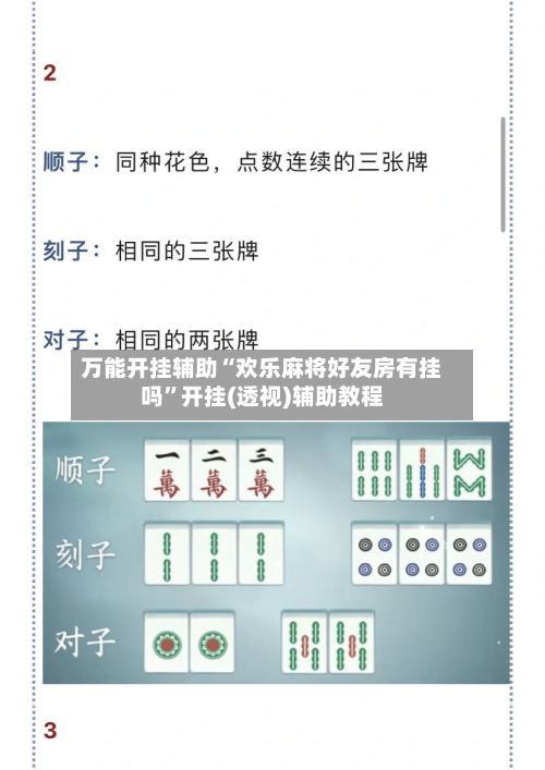 万能开挂辅助“欢乐麻将好友房有挂吗	”开挂(透视)辅助教程-第2张图片