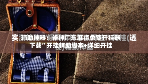 辅助神器：雀神广东麻将免费开挂器下载	”开挂辅助脚本+详细开挂-第1张图片