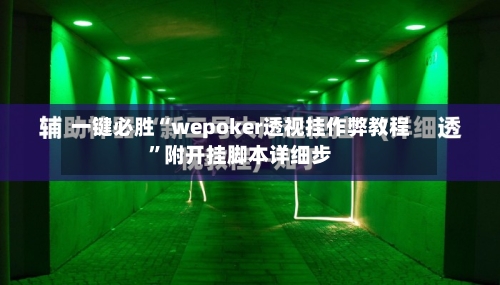 一键必胜“wepoker透视挂作弊教程”附开挂脚本详细步-第2张图片