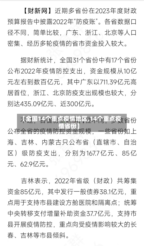 【全国14个重点疫情地区,14个重点疫情省份】-第2张图片