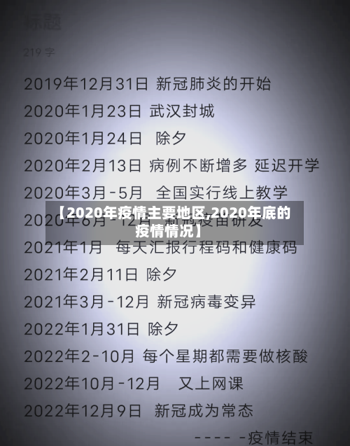 【2020年疫情主要地区,2020年底的疫情情况】-第3张图片
