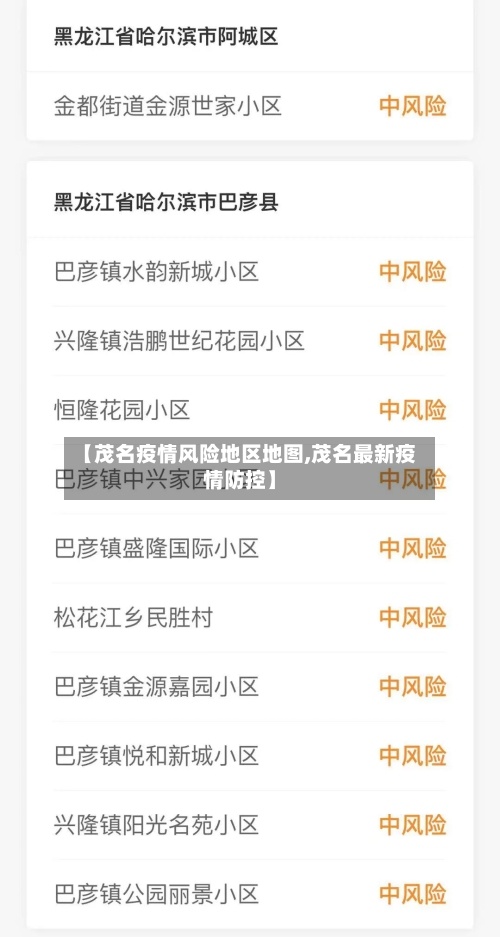 【茂名疫情风险地区地图,茂名最新疫情防控】-第3张图片