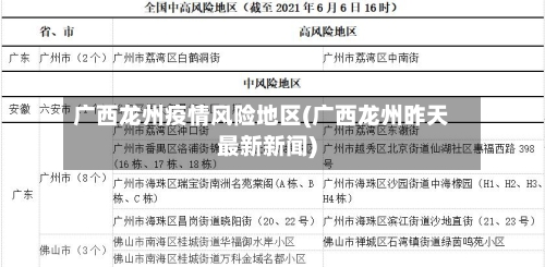 广西龙州疫情风险地区(广西龙州昨天最新新闻)-第2张图片