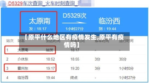【原平什么地区有疫情发生,原平有疫情吗】-第3张图片