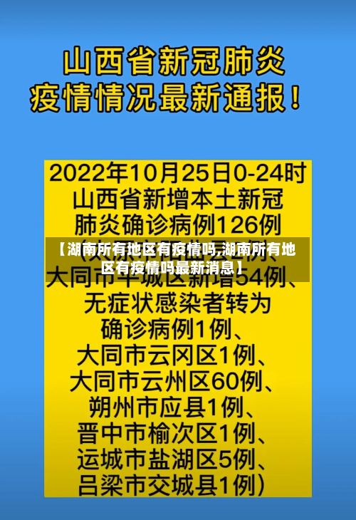 【湖南所有地区有疫情吗,湖南所有地区有疫情吗最新消息】-第1张图片