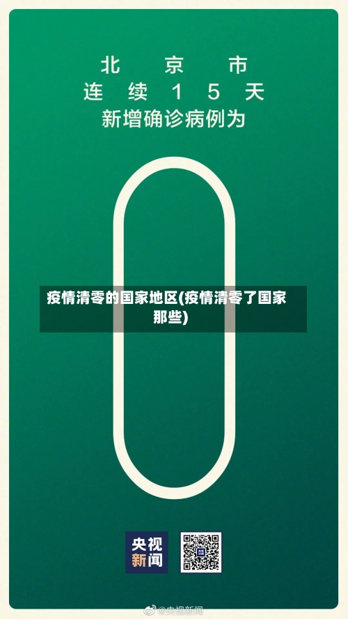 疫情清零的国家地区(疫情清零了国家那些)-第1张图片