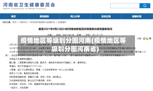 疫情地区等级划分图河南(疫情地区等级划分图河南省)-第1张图片