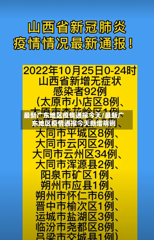 最新广东地区疫情通报今天/最新广东地区疫情通报今天新增病例-第2张图片