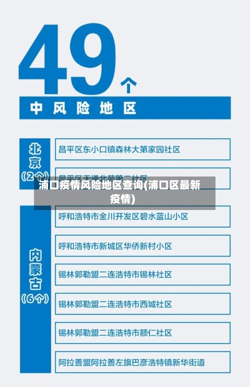 浦口疫情风险地区查询(浦口区最新疫情)-第1张图片