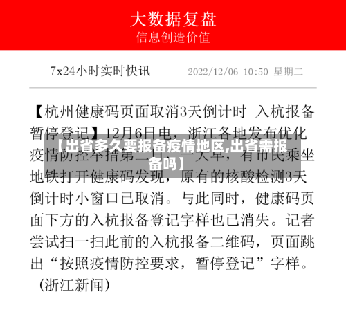 【出省多久要报备疫情地区,出省需报备吗】-第2张图片